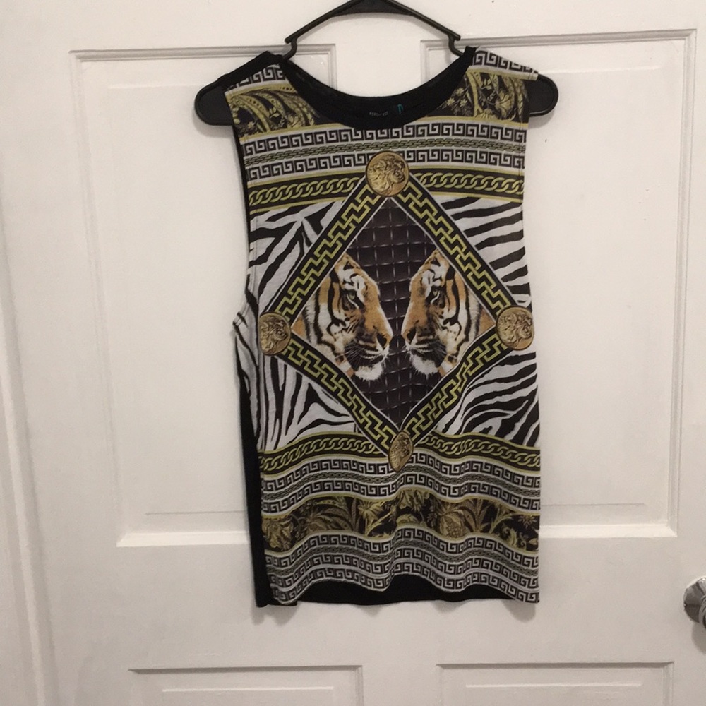 Forever 21 small tank top tiger